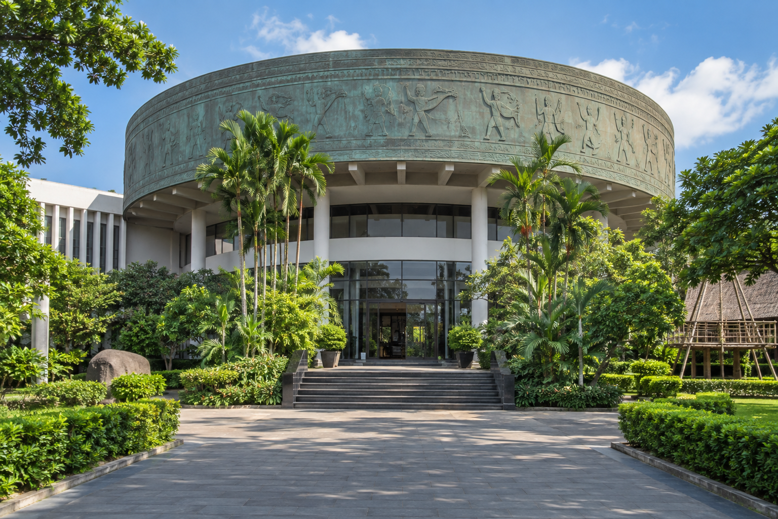 View of Vietnam Museum of Ethnology in Hanoi